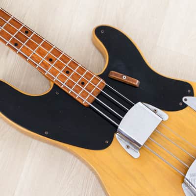 1953 Fender Precision Bass Vintage Blackguard Telecaster Bass Butterscotch w/ Case image 7
