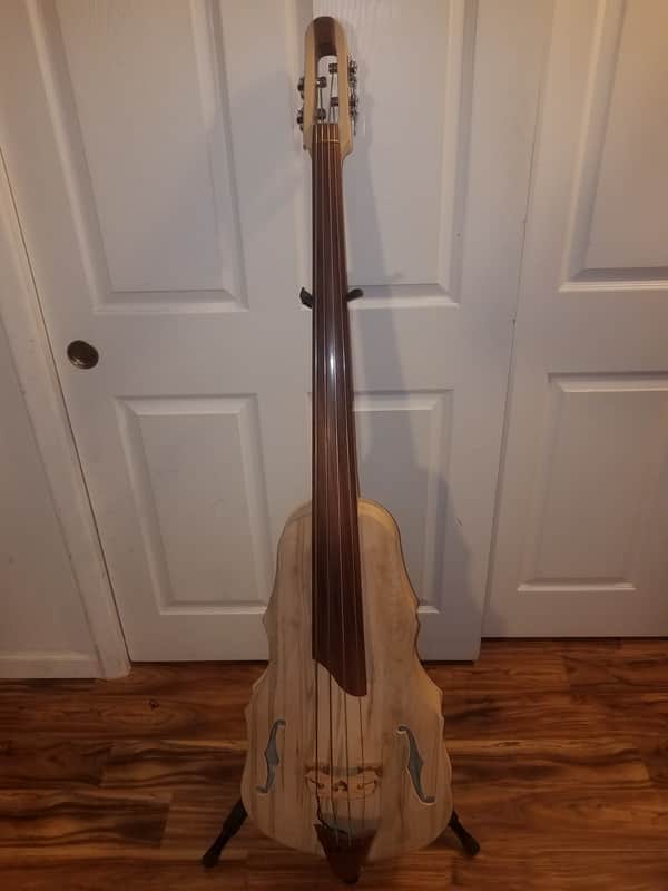 Acoustic Electric Upright Bass 3/4 scale (Natural) image 1