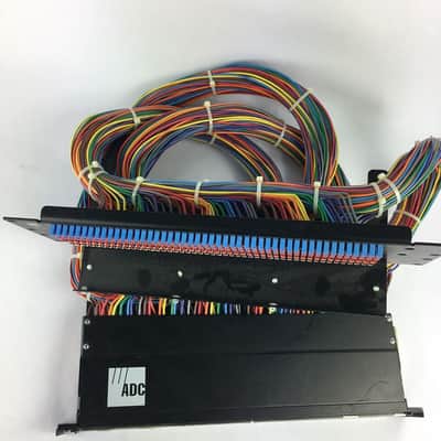 ADC 96 Bantam TT patchbay connected to ADC UP-96NMKII PPC RACKMOUNT PATCHBAY image 6