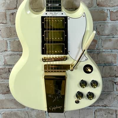 Epiphone Inspired by Gibson Custom 1963 SG Custom Electric Guitar 2023 - Classic White VOS image 2