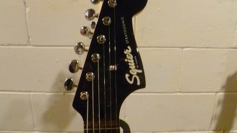 Squier Paranormal Strat-O-Sonic 2025 Sapphire Blue P90 Pickups w/ Fender Gig Bag and Ernie Ball Black guitar strap image 1