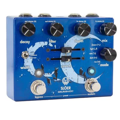 Walrus Audio SLOER Stereo Ambient Reverb Pedal - Blue image 2