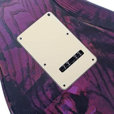 Prewired Loaded Pickguard, Pickguard Guitar 3-Ply SSS Prewired Loaded Pickguard with Alnico V Pickups Kit Humbucker Pickups for Stratocaster/Strat Electric Guitars Replacement Parts (101A) image 5