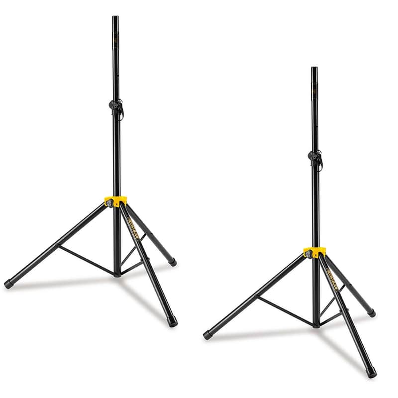 Hercules SS200BB Speaker Stands (Pair) w/ Smart Adapter image 1