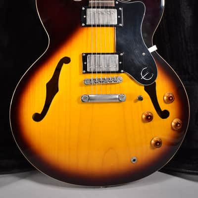 2011 Epiphone Dot ES-335 VS Vintage Sunburst Finish W/HSC image 2