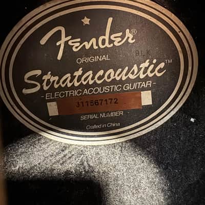 Fender Stratacoustic Acoustic-Electric Guitar, MIC (Used) image 2