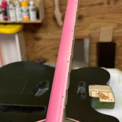 Warmoth Jazzmaster/ Flamed Maple Body & Neck “Pink Set” image 17