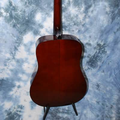1977 Kay K-590 Deluxe Western Hummingbird Jumbo Sunburst Pro Setup Original Case image 8