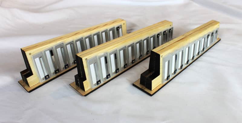 NEW Accordion Part - Replacement Treble Reed Blocks 2x31 Reeds on 3 Blocks EAD (Mi) fits Hohner Corona II, C-II, Compadre, Panther image 1