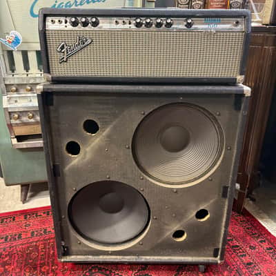 Fender Bassman 100 2-Channel 100-Watt Guitar Amp Head 1972 - 1976 - Silverface image 2