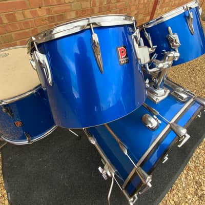 Premier Baron drum kit 1970s - Polychromatic Blue image 12