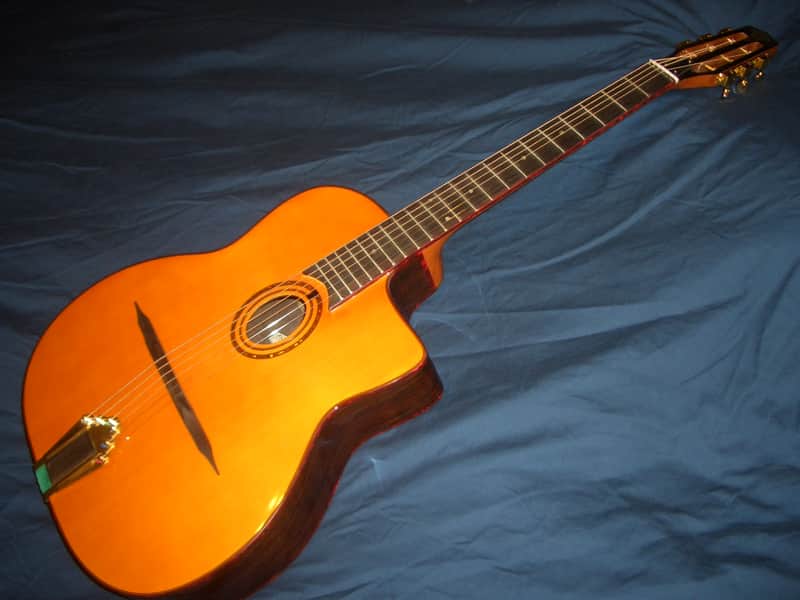 ON SALE! Cafe Americain Gypsy Jazz Guitar, From France Devan II Student Model. image 1