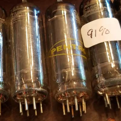 RCA Matched Pair (2) 6AQ5 beam power tNOS AT1000 TESTED Vacuum Tube 6AQ5A 1946-1974 image 7