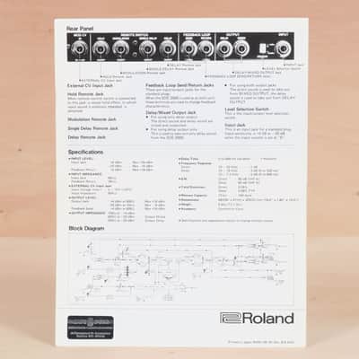 Roland SDE-2000 Digital Delay original brochure image 2
