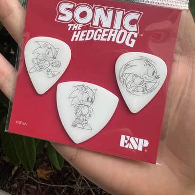 ESP SONIC The Hedgehog Guitar Picks Set Made in Japan image 2