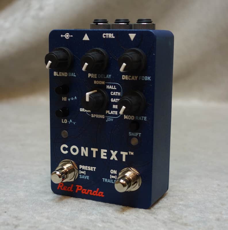RED PANDA CONTEXT V2 REVERB GUITAR EFFECTS PEDAL + FREE PATCH CABLE image 1