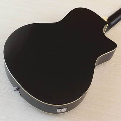 Left Handed Custom Resonator Guitar, Laminated Spruce Top Body, Mahogany Neck image 4