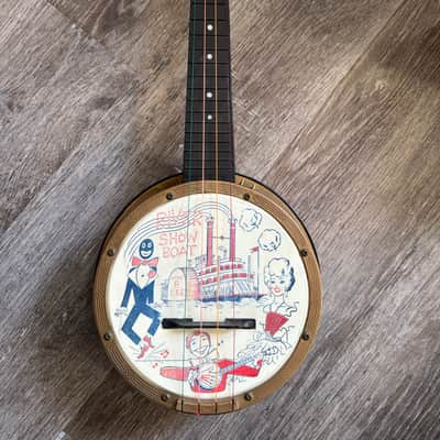 Mastro banjo ukulele Plastic gold 1950's 1959's image 1