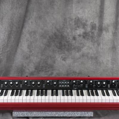 KORG SV1-73 keys Stage Red Colored Vintage Synthesizer in Very Good Condition