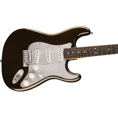 Fender American Ultra II Stratocaster Electric Guitar, Ebony Fingerboard - Texas Tea image 4