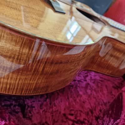Taylor Custom Shop Grand Auditorium Presentation Series AAAAA Flame Hawaiian KOA Lefty Acoustic Guitar image 10