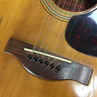 Yamaha FG-180 Red Label Vintage 1966-1971 Natural Made in Japan Acoustic Guitar Spruce Top Mahogany image 8