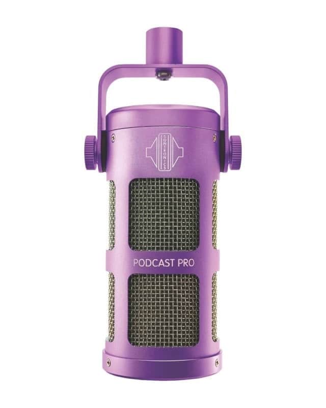 Sontronics Podcast Pro - Dynamic Podcast / Streaming / Broadcast / Gaming Microphone. Purple image 1