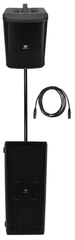 Rockville TITAN ONE PRO Battery Powered 8" DJ/PA Speaker+Dual 8" Subwoofer image 1