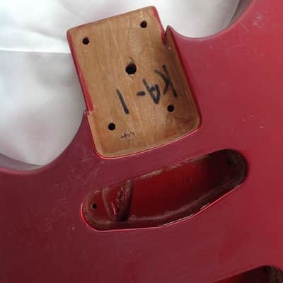 1987 Kramer Pacer Custom II Guitar body - Left Handed - Red image 2