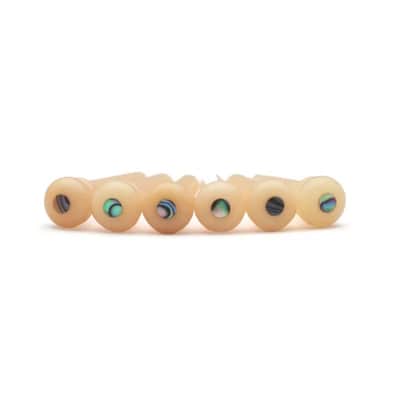 Acoustic Guitar Bone Bridge Pins Set, Natural image 4