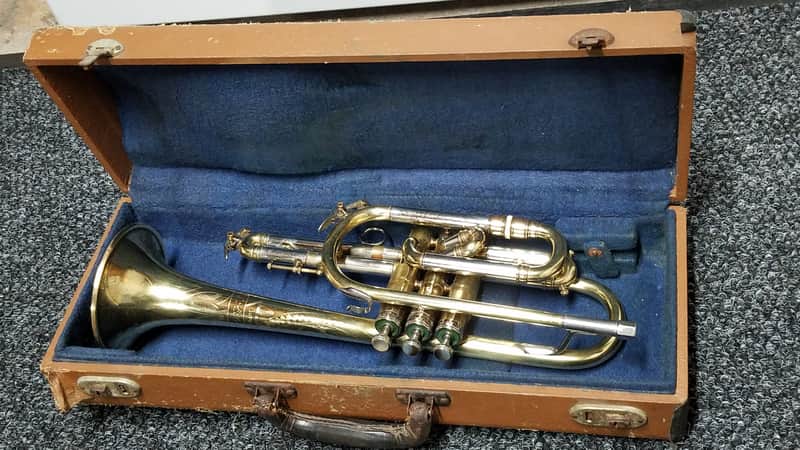 Ek blessing super artist Cornet Late 1930s Brass/nickel image 1