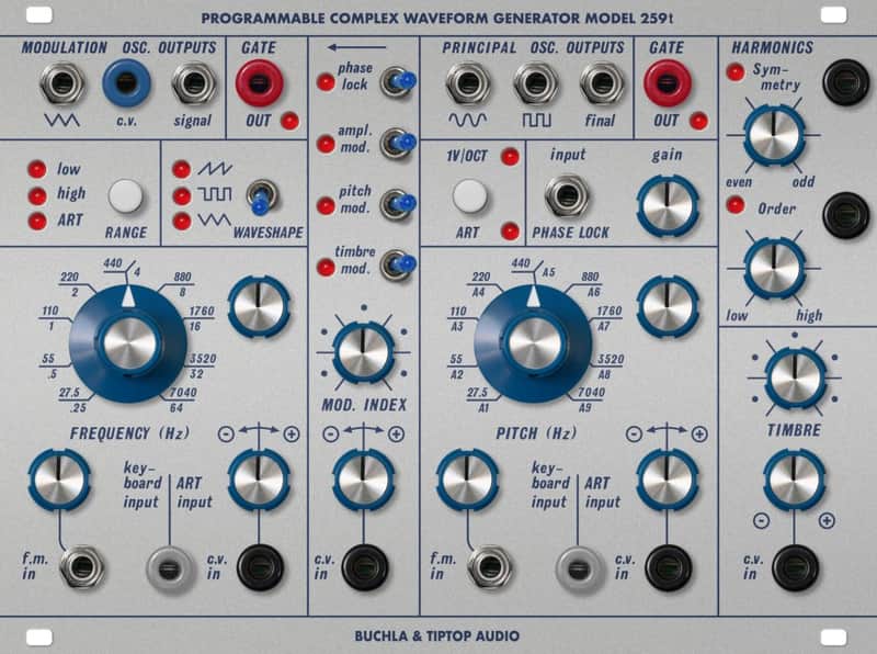TIPTOP AUDIO BUCHLA 200 SERIES PROGRAMMABLE COMPLEX WAVEFORM GENERATOR MODEL 259T : BRAND NEW :  [DETROIT MODULAR] image 1
