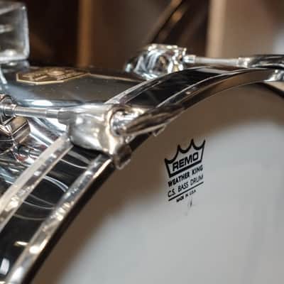 Gretsch 12/12/16/24" Drum Set - 1970s Chrome over Wood image 9