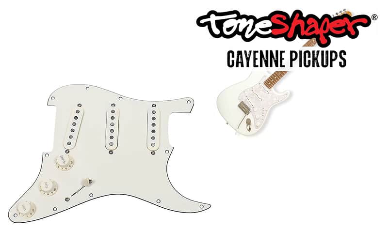 Loaded Toneshaper Stratocaster Pickguard, Harness - 4 Pickguard Colors - 2 Harness Choices image 1