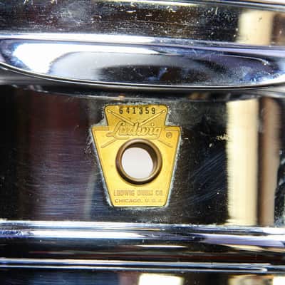 LUDWIG 60s No. 400 14x5 Suplaphonic S/N 641359 Radick Snare Drum [641359] (07/27) image 6
