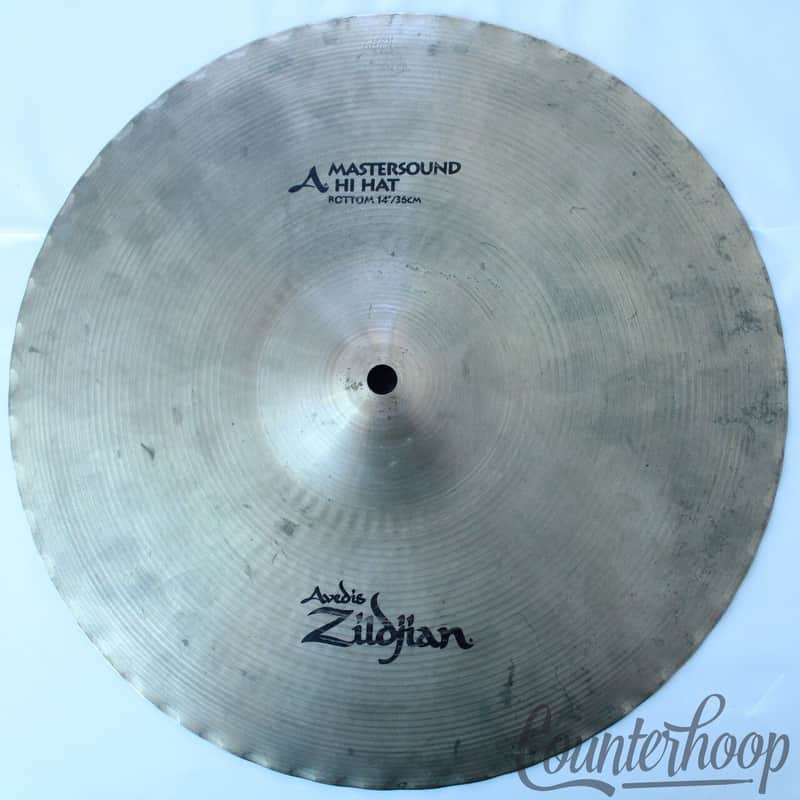 *Zildjian 14" A Mastersound Hi-Hat Bottom Cymbal Avedis B20 1462g Heavy Vintage* image 1