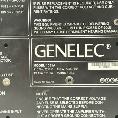 Genelec 1031A 8" Powered Nearfield Studio Monitor Speaker (Pair) image 11