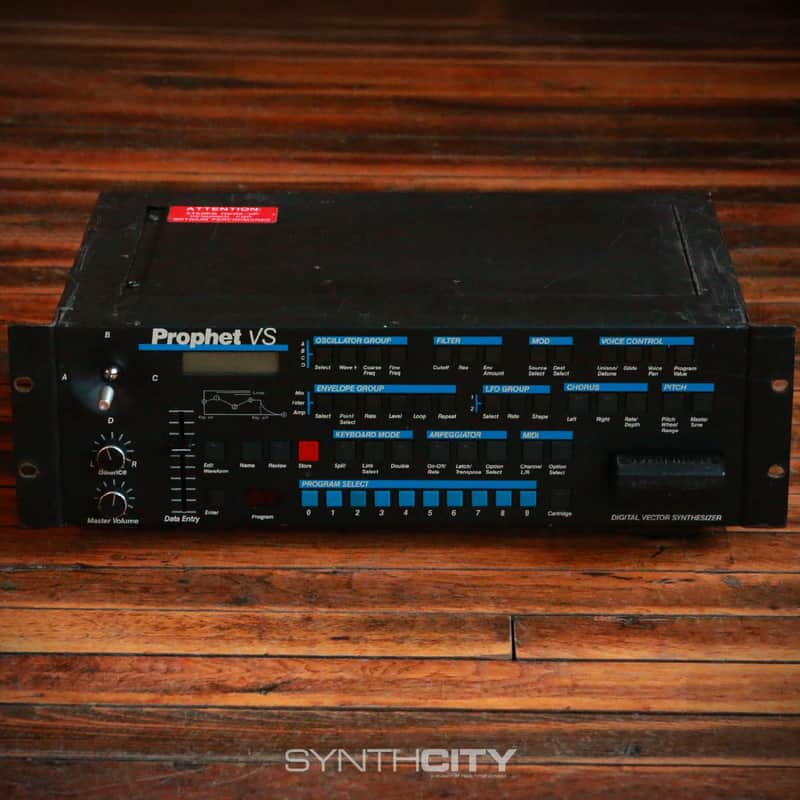 Sequential Prophet VS Rackmount 8-Voice Polyphonic Synthesizer 1986 - 1987 - Black image 1