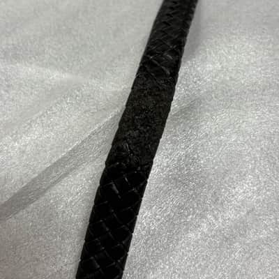 LM Flat Wound BLACK Braided Mandolin STRAP MDB-BK - LEATHER Ends - FIRE SALE image 12