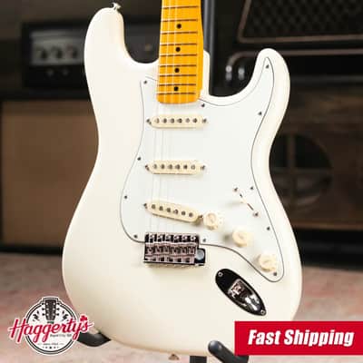 Fender Limited Edition American Vintage II '73 Stratocaster Electric Guitar, Maple Fingerboard - Olympic White with Hardshell Case image 1