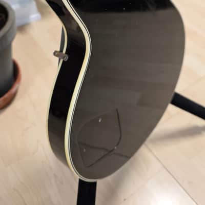 1969 Jedson Les Paul Standard David Gilmour Black Heavy Relic Aged Road Worn Vintage late 60s early 70s British UK brand Made in Japan MIJ MJ RARE Singlecut LP Artist Japanese Electric Guitar Open Book Headstock image 10