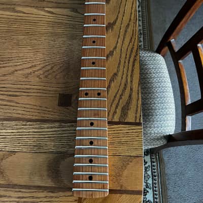 Warmoth Stratocaster Neck  2022 Unfinished Roasted Maple image 1