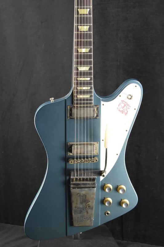 Mint Gibson Murphy Lab 1963 Firebird V with Maestro Vibrola Ultra Light Aged Pelham Blue image 1