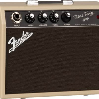 Fender Mini '65 Twin Electric Guitar Amplifier Miniature Portable Amp, Blonde image 5