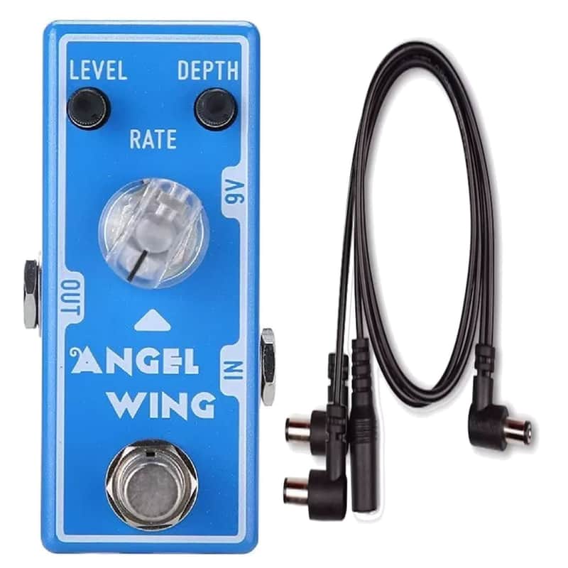 Tone City TC-T11 Angel Wing Chorus Boss C2 Style Effect Pedal + Mooer PDC-3L Cable USA Ships Free image 1