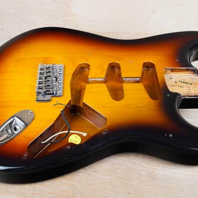 Fender ST-62 '62 Reissue Stratocaster Body 1991 Sunburst Made in Japan MIJ Fujigen Semi-Loaded with Bridge image 2