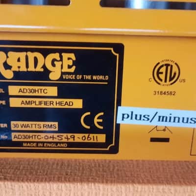 Orange AD30HTC 2-Channel 30-Watt Guitar Amp Head WITH CASE image 3