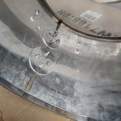 Ludwig 16"(Diameter)x 10(Depth) Stainless Steel Tom 1970's - Stainless Steel image 9