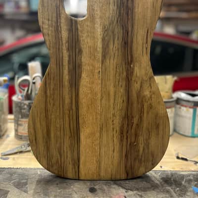 Madlad Instruments Exotic Finished Black Limba PJ-Route Precision Bass PBass Body/Pickguard Combo (made with pride in north Texas) image 3