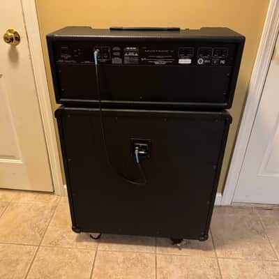 Fender Mustang V Amp Head 150W with SLM 4x12 Angled Cabinet 120w - Black image 3